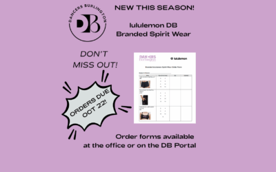 lululemon DB branded Spirit Wear is here!