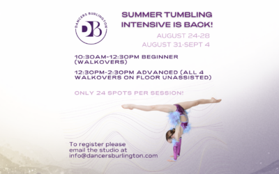 Summer Tumbling Intensive is Back!