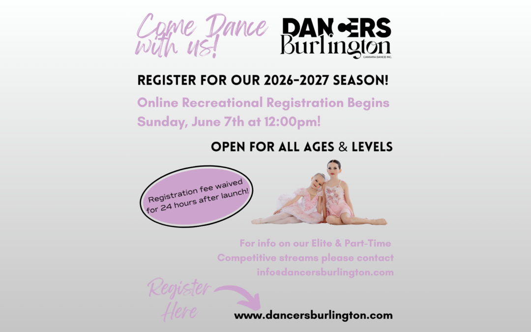 Registration for our 2026-2027 season is almost here!